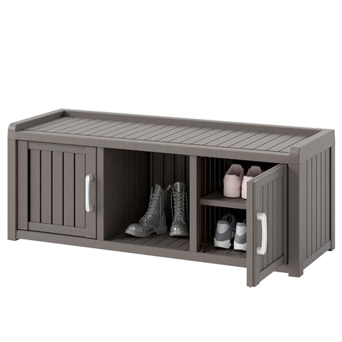 Waterproof UV-Resistant Shoe Storage Cabinet with 2 Doors V11678