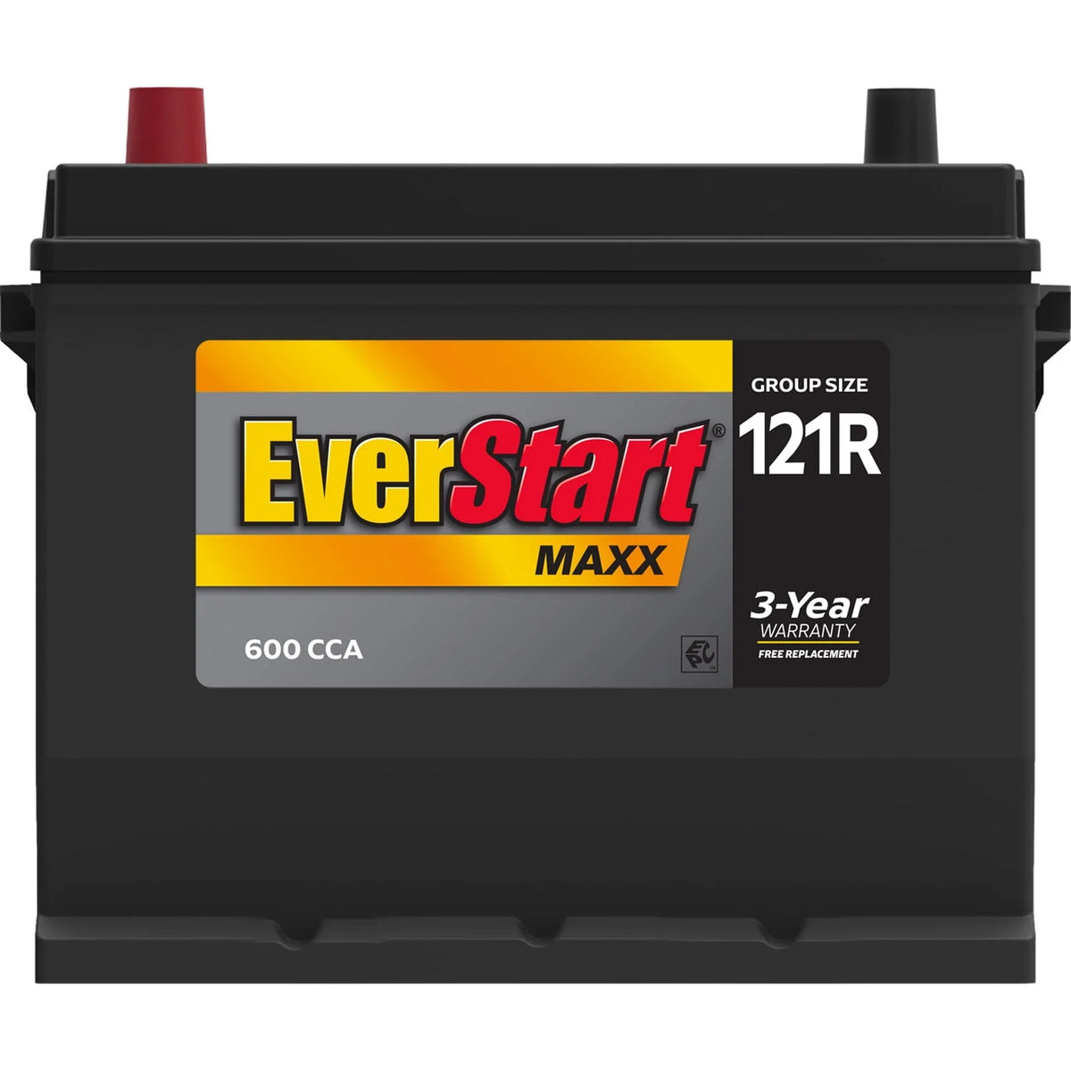 Lead Acid Automotive Battery, Group Size 121R 12 Volt, 600 CCA K573518
