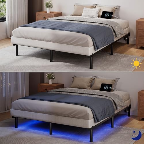Black 7 Inch Metal Steel Bed Frame S87157