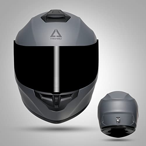 Full Face Motorcycle Helmet with Tinted and Clear Visor R117