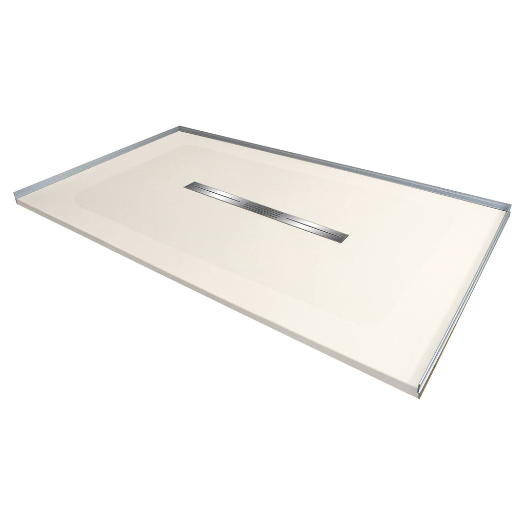 60-in L x 31.5-in Shower Base with Center Drain L258