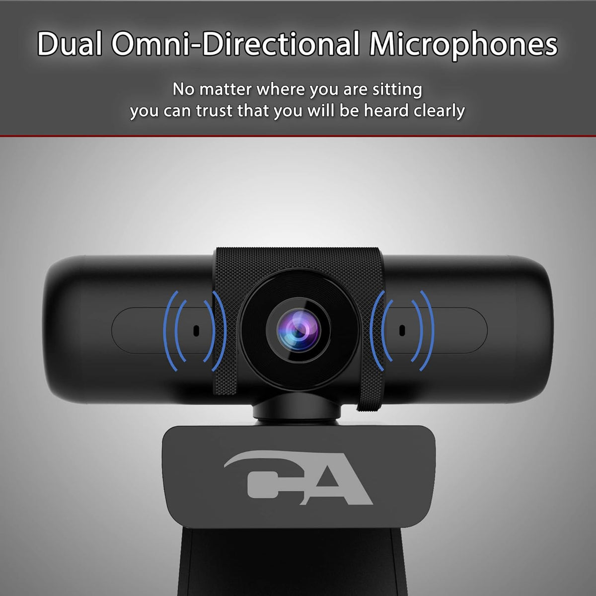1080p 5MP USB Webcam with Dual Omnidirectional Microphones K1402