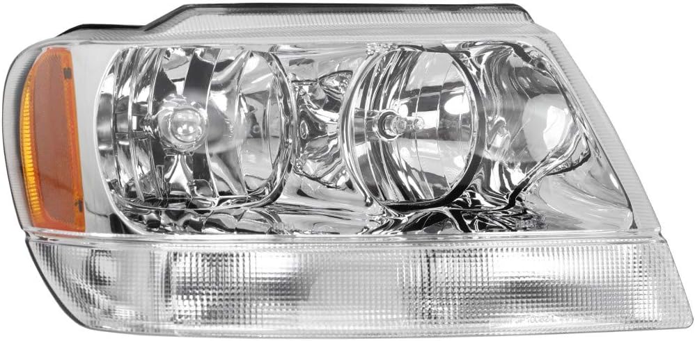Headlight Assembly for Jeep Grand Cherokee 1999-2004 Pair Driver and Passenger Side Q279700