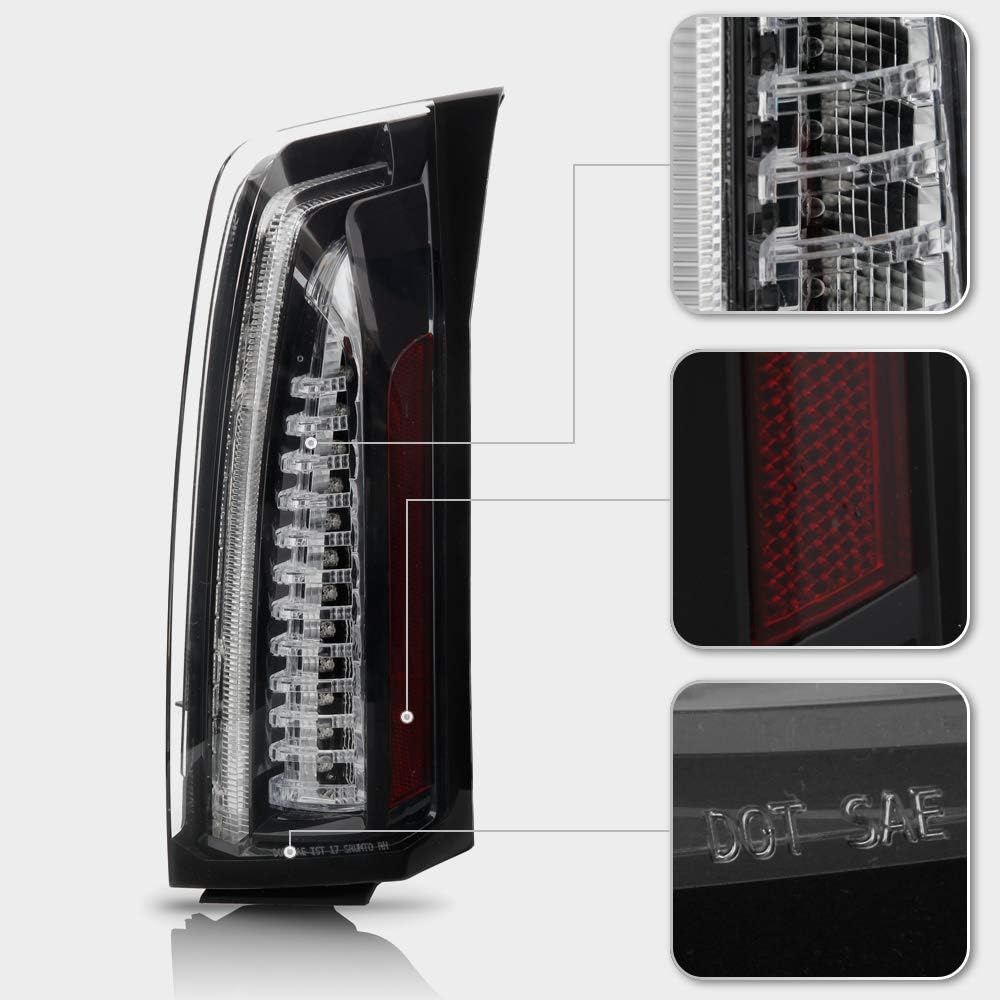 Black Housing LED Tail Lights Assembly G342793