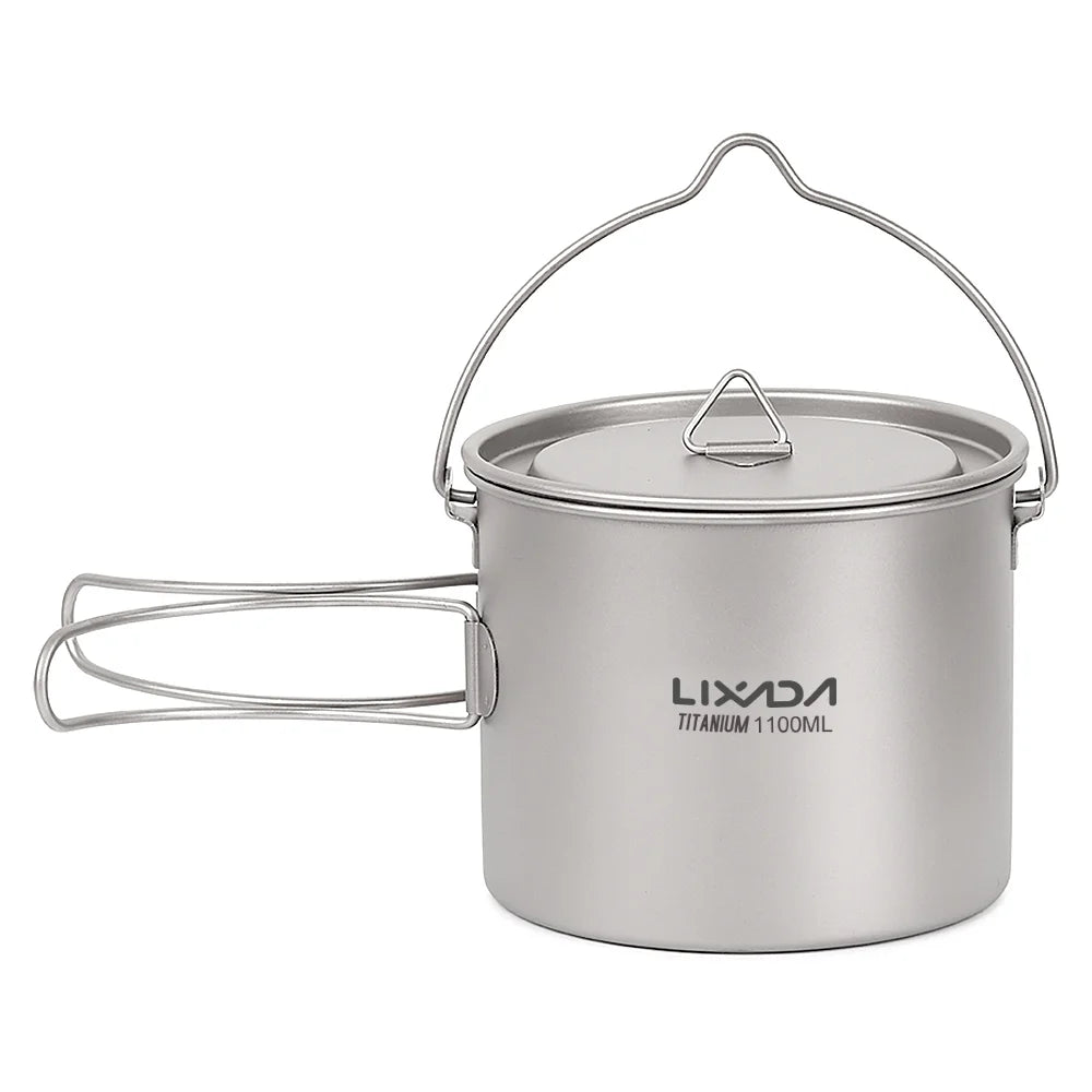 Ultralight Pot Water Mug Cup with Lid and Foldable Handle N48239