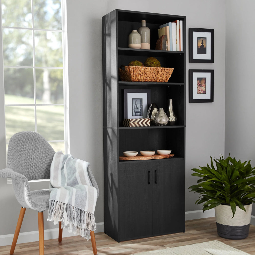 5 Shelf Bookcase with Doors X215
