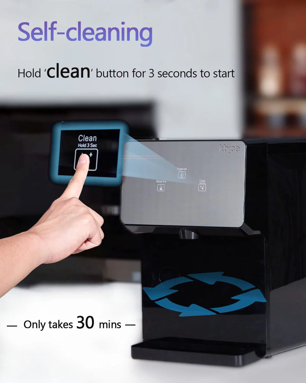 Self Dispensing Countertop Nugget Ice Maker, 32 lbs per Day U6903