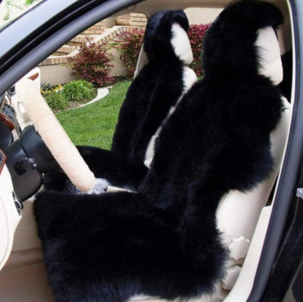 White Genuine Australia Sheepskin Car Seat Cover 1 Piece I433367