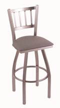 30x22 Stainless Swivel Stool with Medium Grey Seat C885583