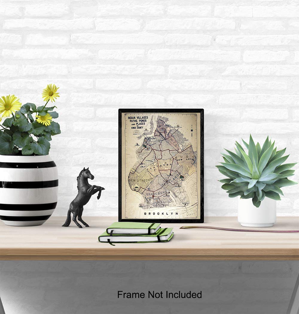 8x10 Vintage Map Poster Print O808024