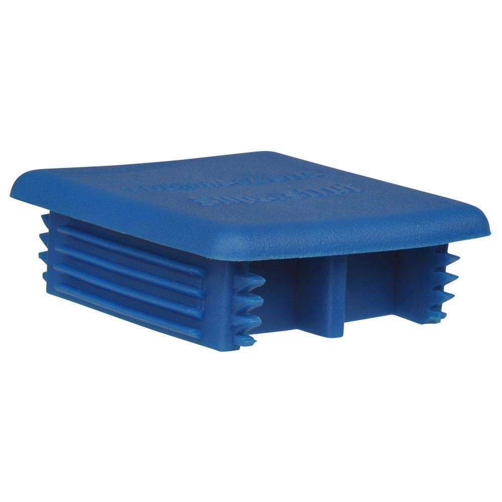 12-Gauge Blue Strut End Cap 40 Pieces Z918984