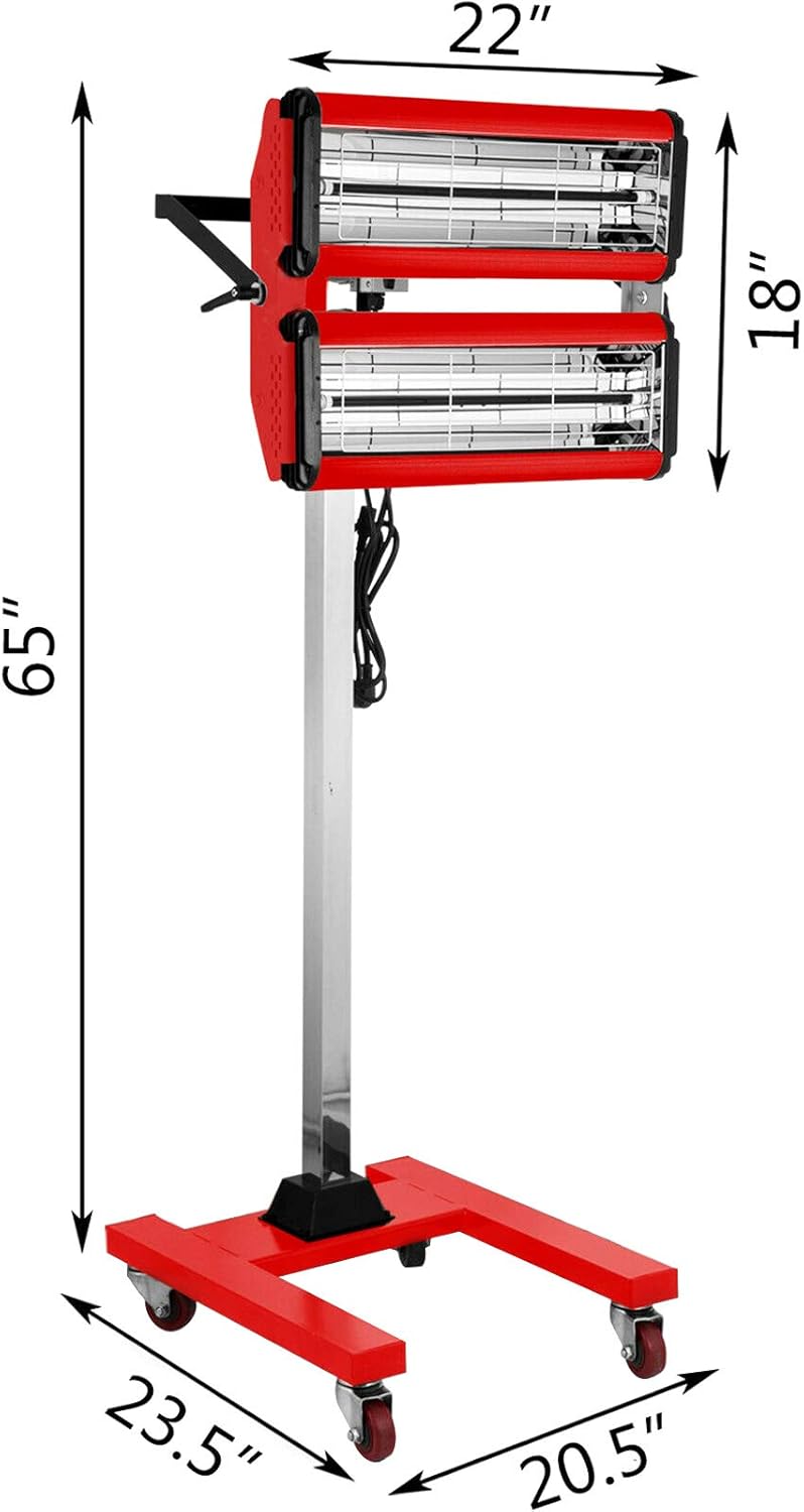 2000W Short Wave Infrared Paint Curing Lamp H607