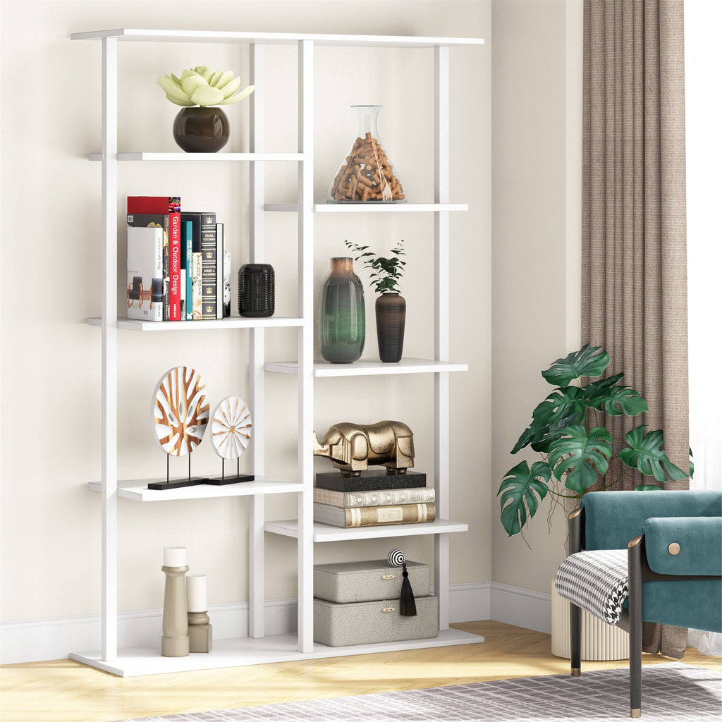 White 5-Tier Bookshelf S55556