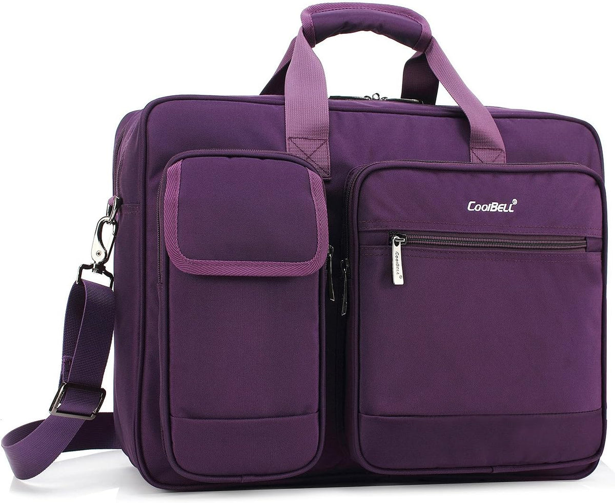 Purple 17.3 Inch Laptop Messenger Bag Briefcase Shoulder Bag J96976
