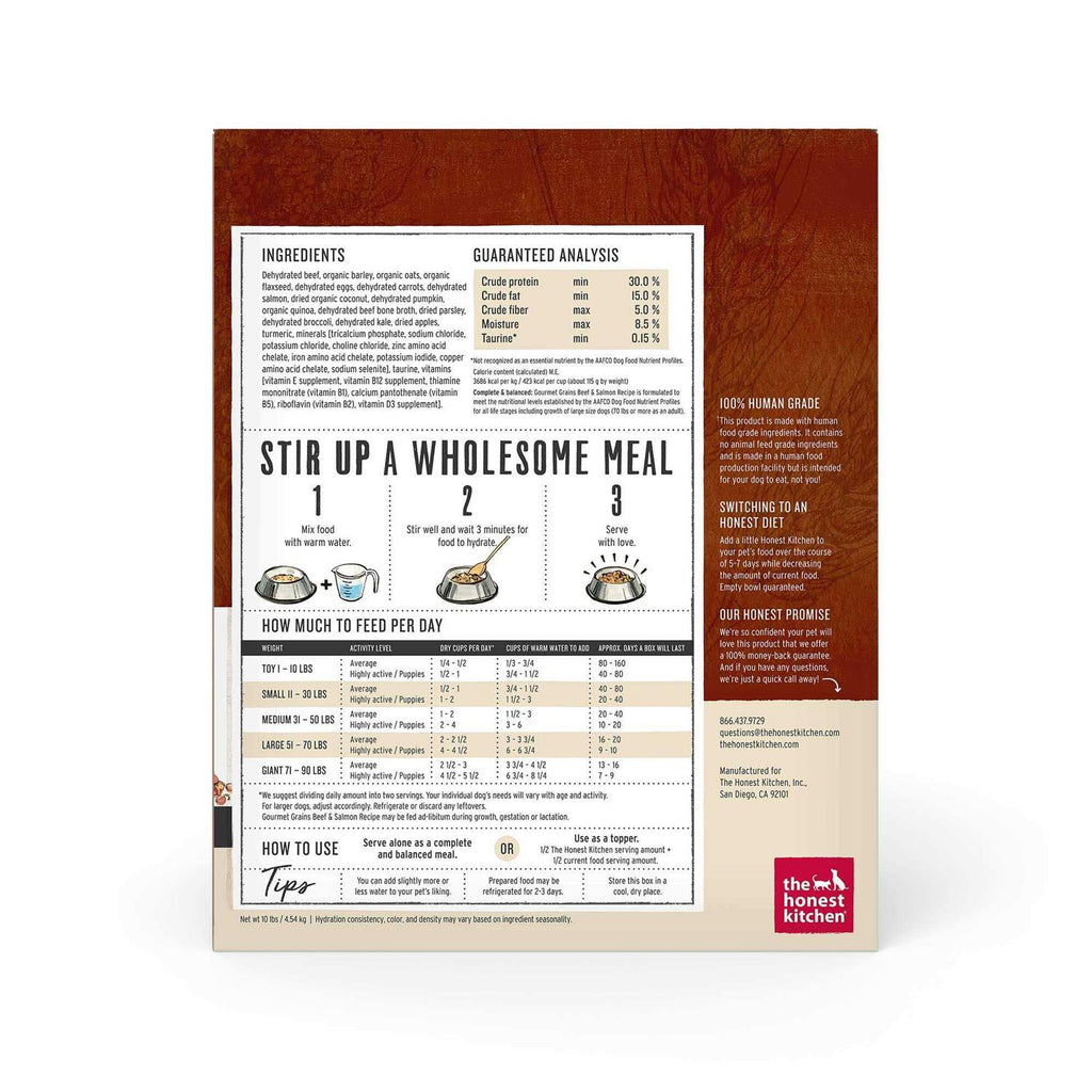 Dehydrated Beef & Salmon Dog Food T5491