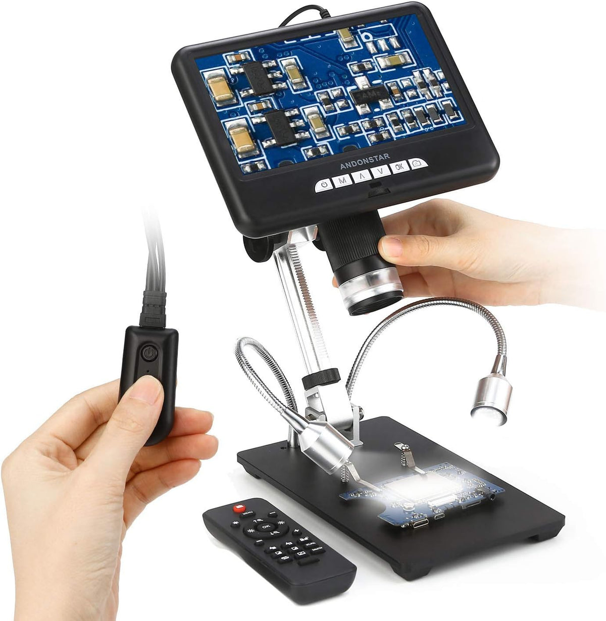 Digital Microscope with 7 inch LCD Display USB Electronic Microscope Camera L505311