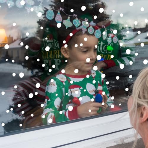 120pcs Snowflake Window Film Sticker No Glue Reusable Static Cling W358