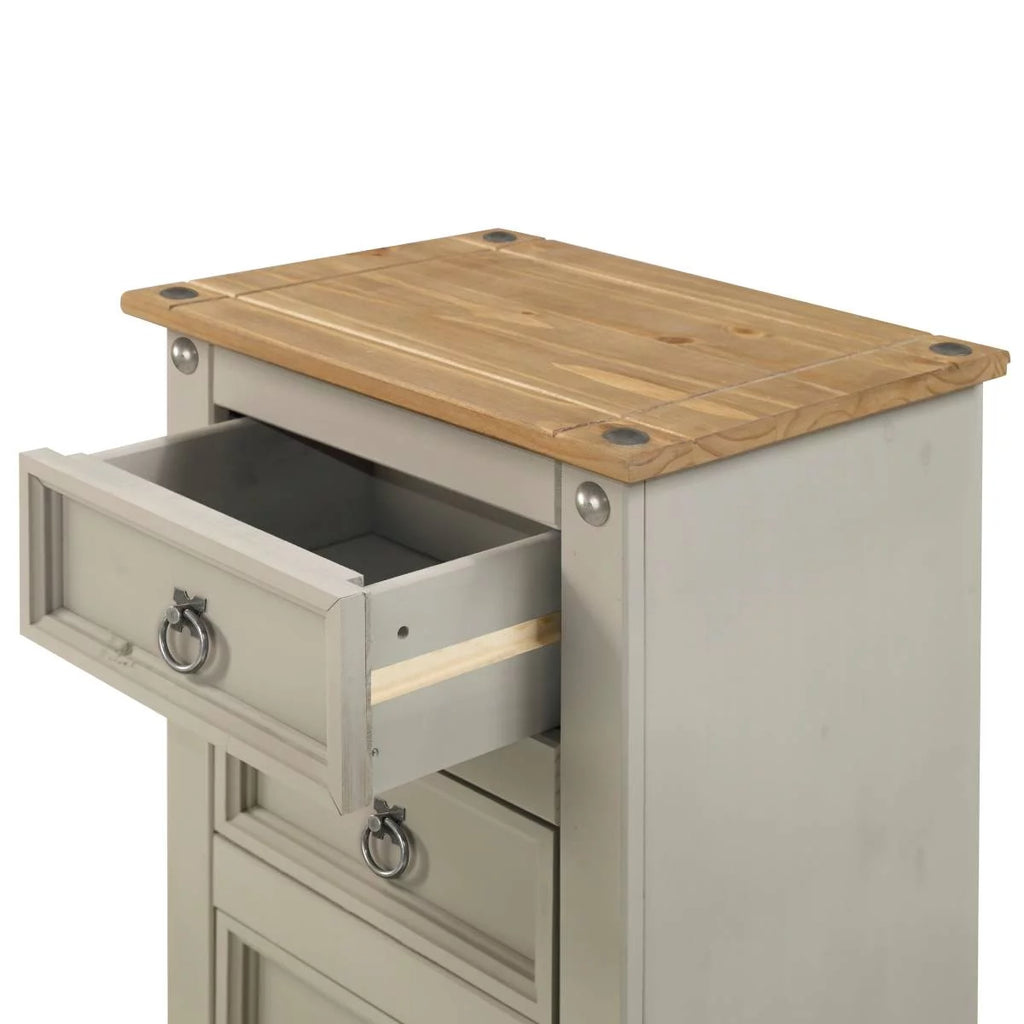 Gray 3 Drawer Wood Nightstand K886