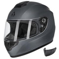 Full Face Motorcycle Helmet with Tinted and Clear Visor R117