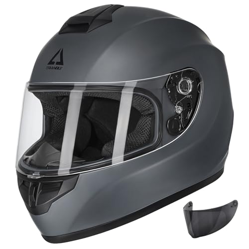 Full Face Motorcycle Helmet with Tinted and Clear Visor R117