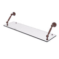 30 in. Floating Glass Shelf Antique Copper T77426