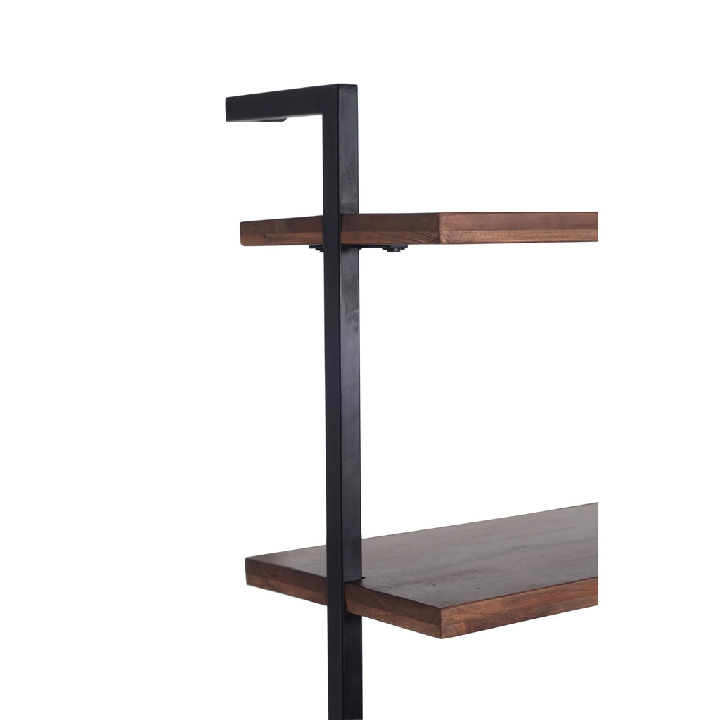 3 Tier Mango Wood Ladder Wall Shelf X549