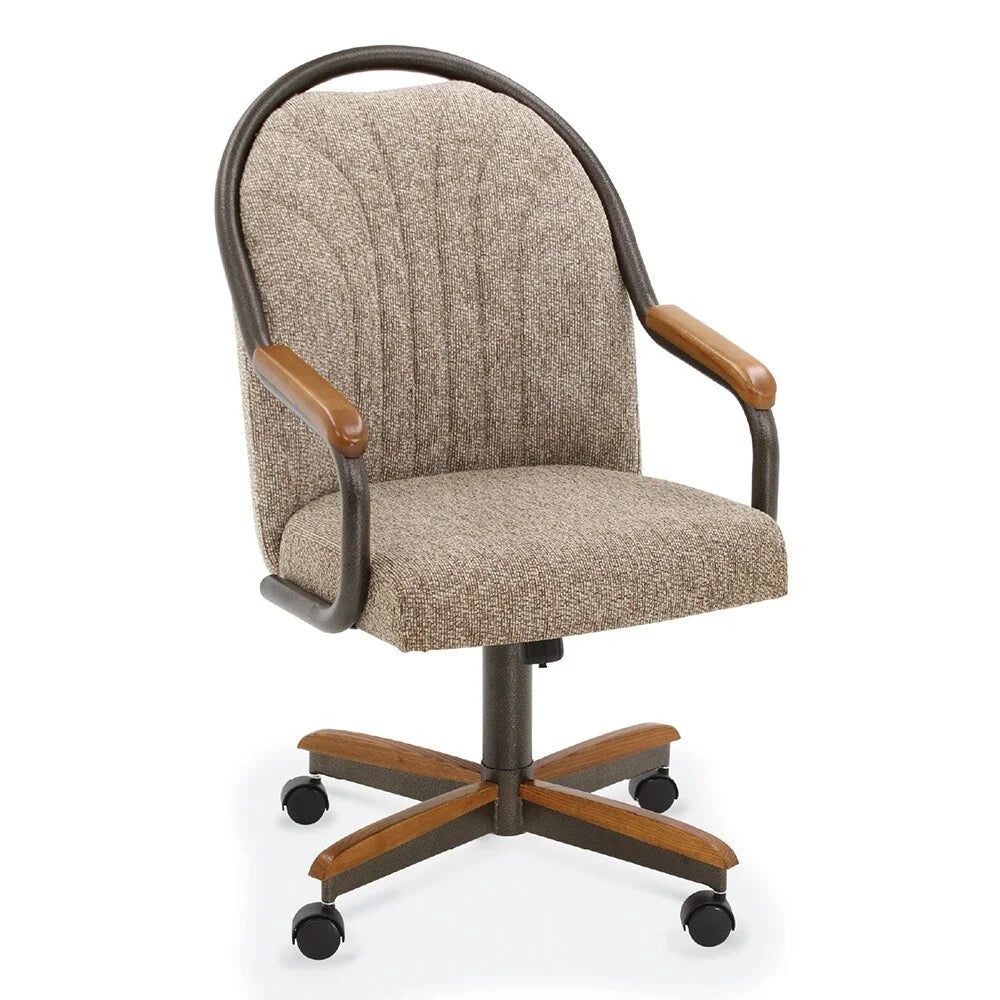 Chestnut Finish Dining Chairs Set of 2 E47712