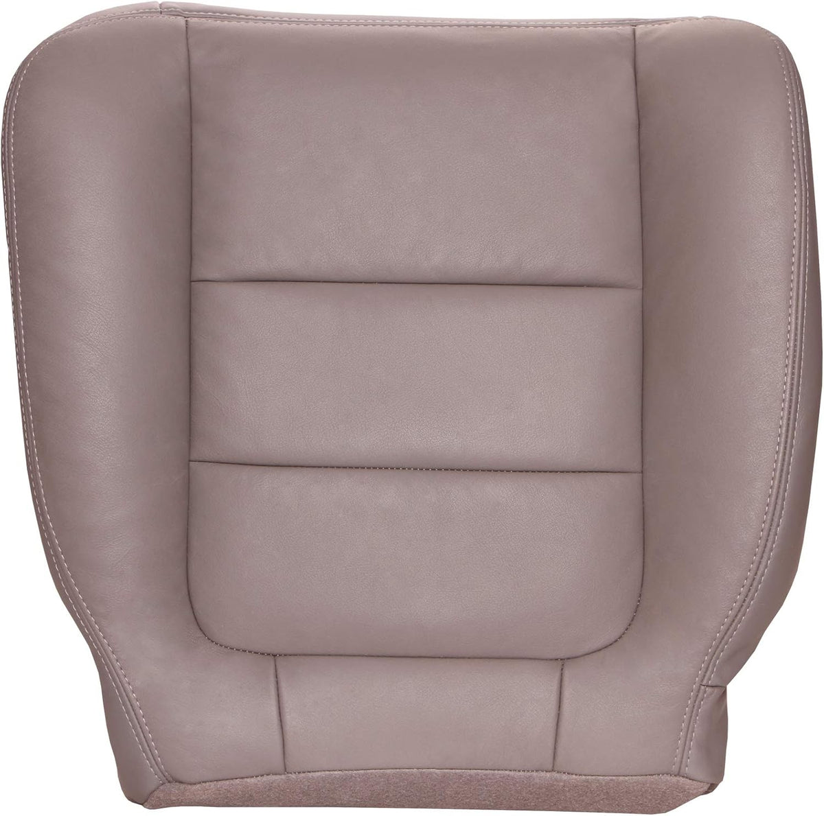 Driver Bottom Replacement Leather Seat Cover - Medium Flint Gray N1285
