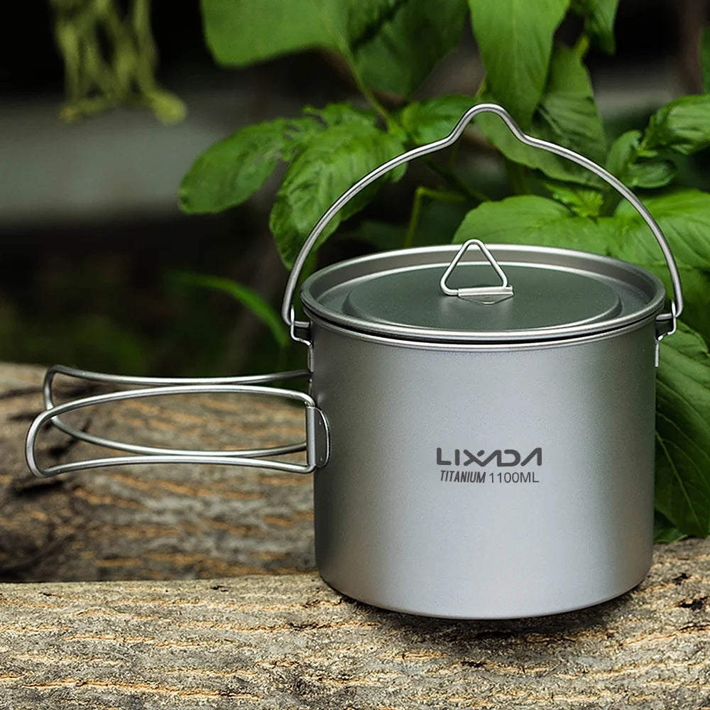Ultralight Pot Water Mug Cup with Lid and Foldable Handle N48239