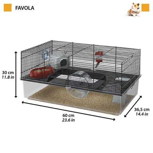 Large Hamster Cage with Water Bottle H565736