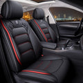 Blue&White Leather Car Seat Covers 5 Seats Full Set Z3765