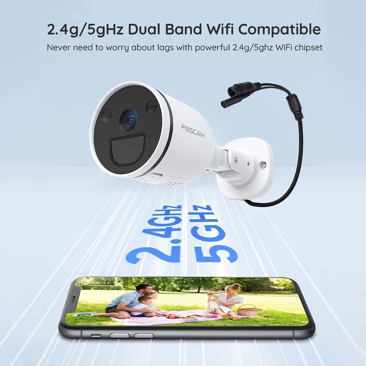2K/4MP Wifi Security Camera with Color Night Vision D67649