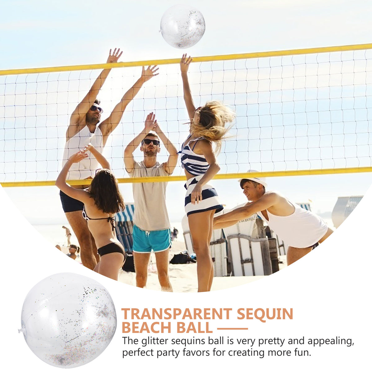 Inflatable Sequin Ball Toy O8196