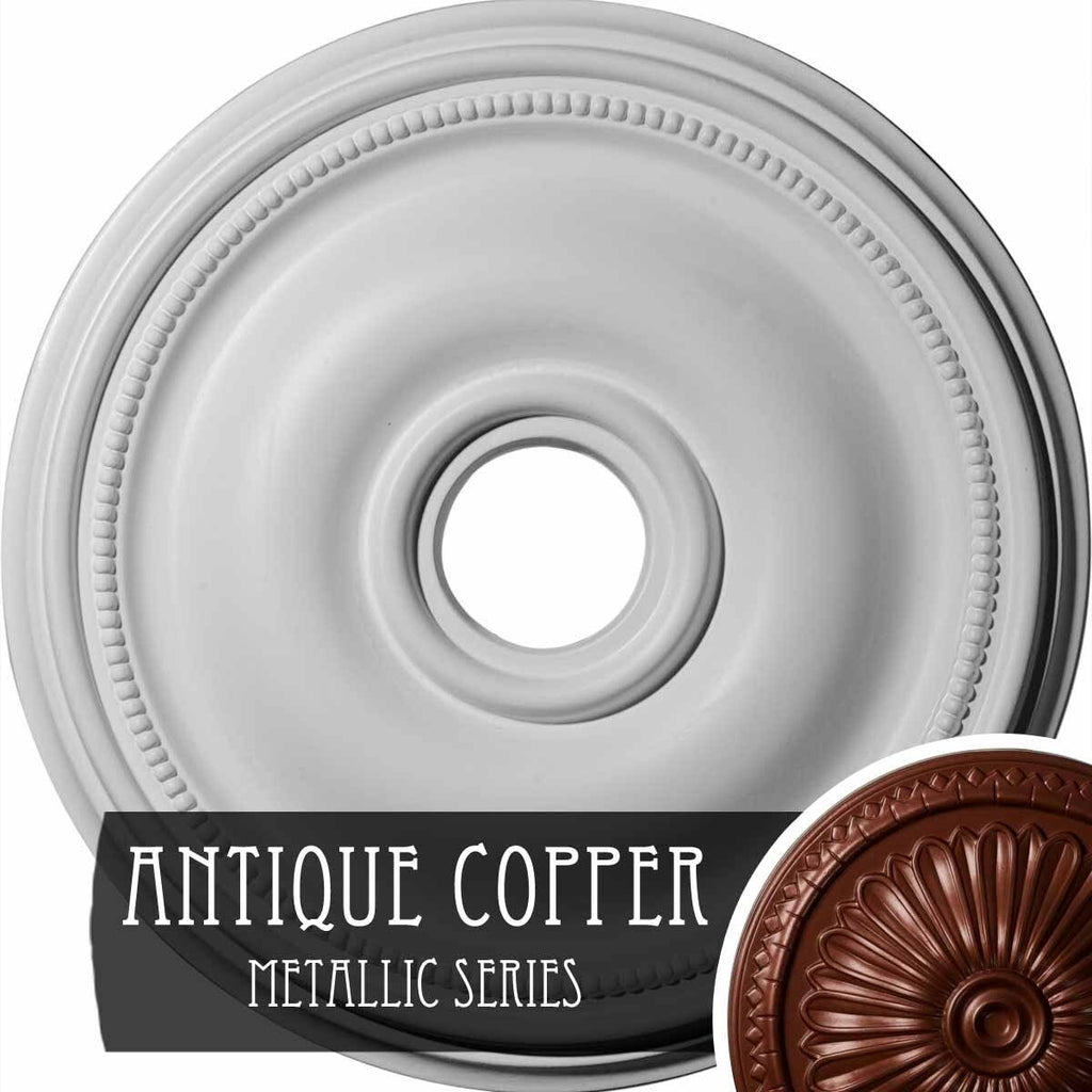 Black Pearl Hand-Painted Ceiling Medallion C2950