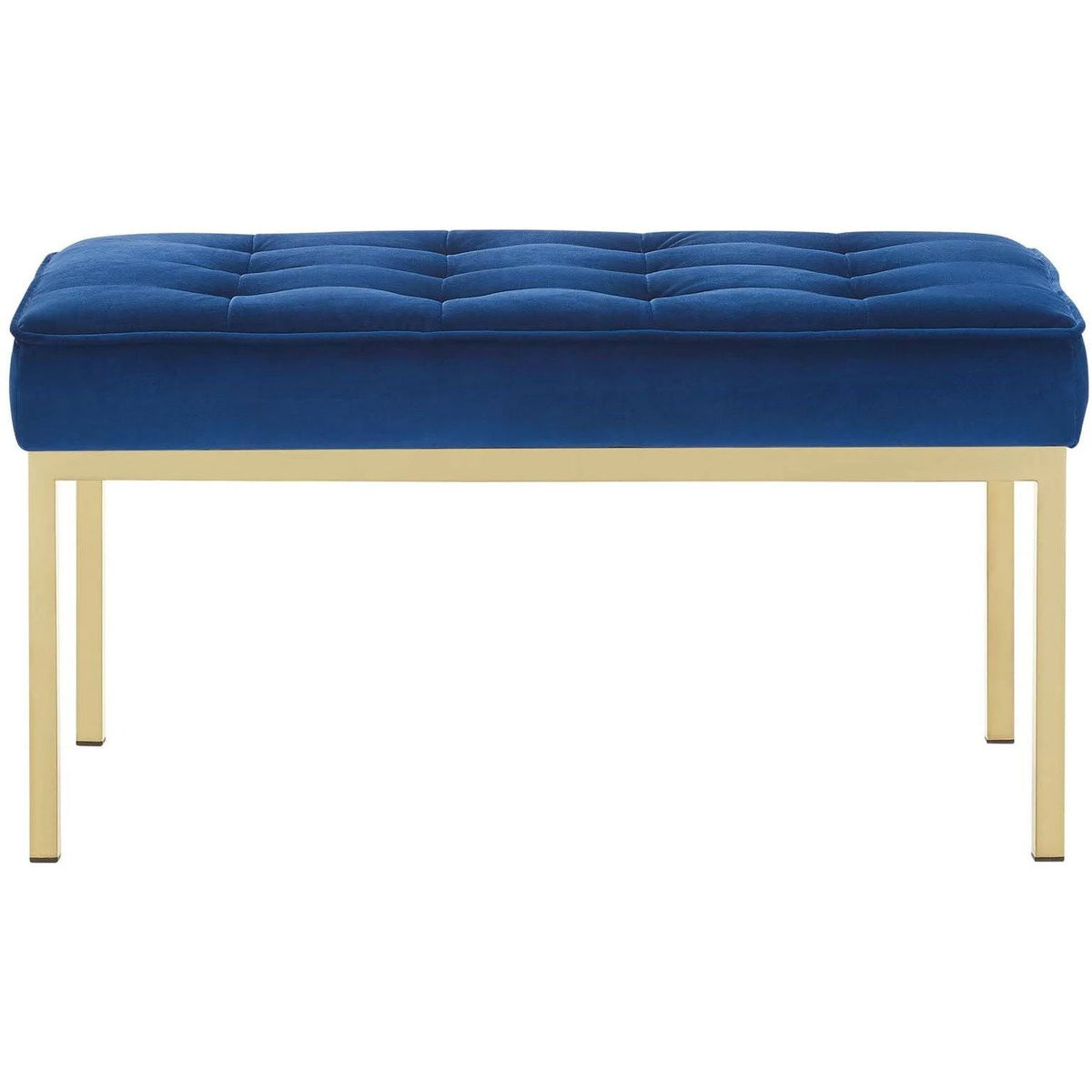 Navy Performance Velvet Bench A82489