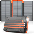46800mAh Solar Charger with 4 Cables and LED Display W931