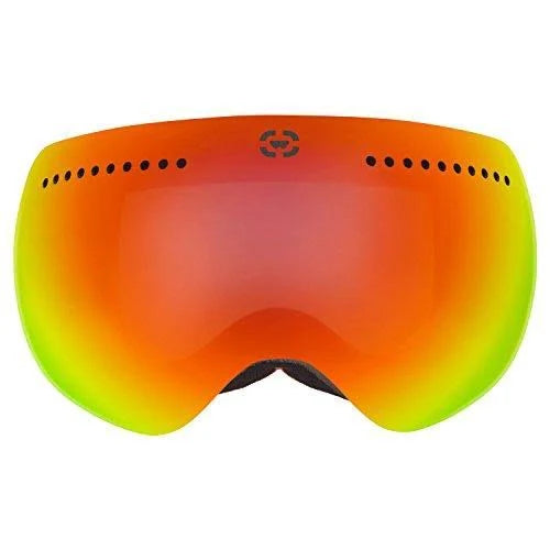Magnetic Ski and Snowboard Goggles with 2 Interchangeable Lens and Case A176