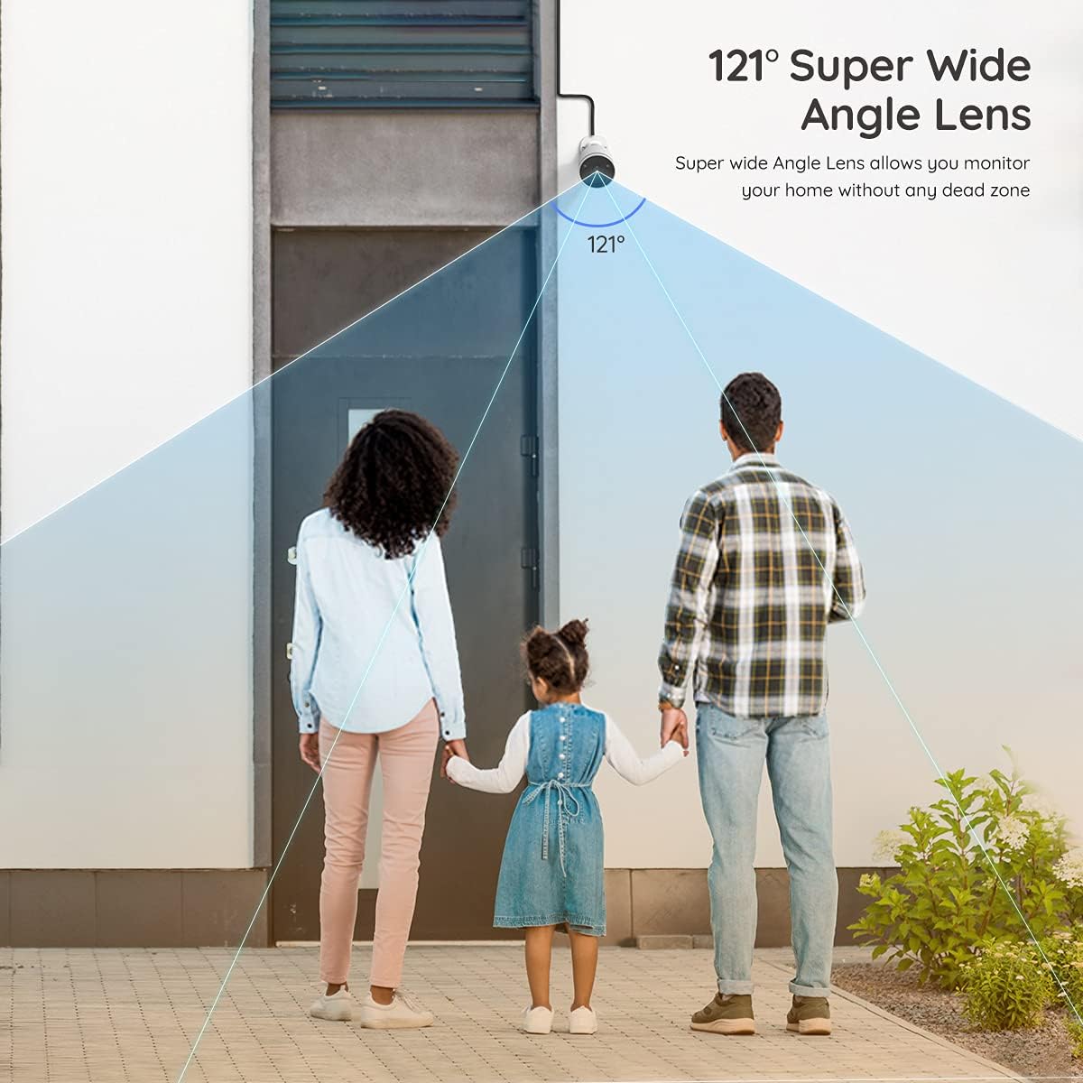 2K/4MP Wifi Security Camera with Color Night Vision D67649