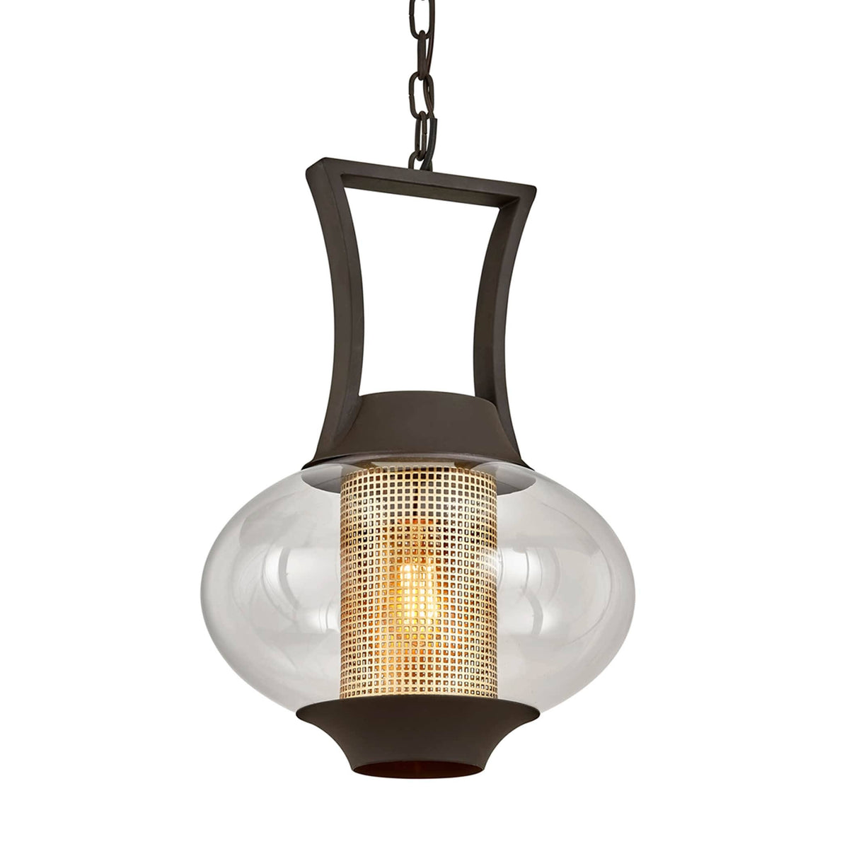 Texture Bronze 1 Light Hanger H436