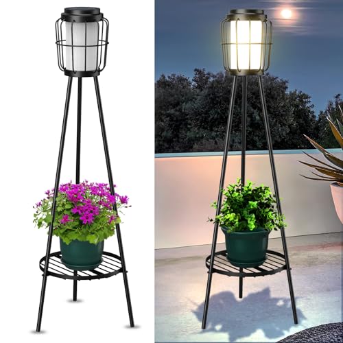 2 Pack Solar Lights Outdoor with Plant Stands J251535