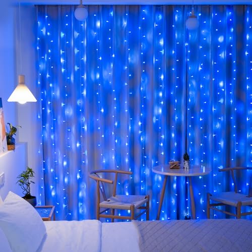 300 LED Warm White Christmas Curtain Lights I243337