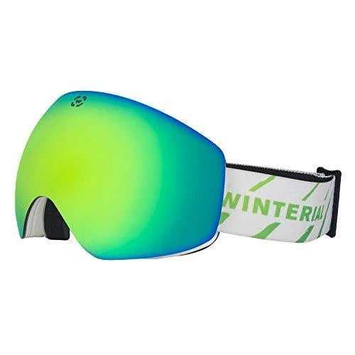Magnetic Ski and Snowboard Goggles with 2 Interchangeable Lens and Case A176