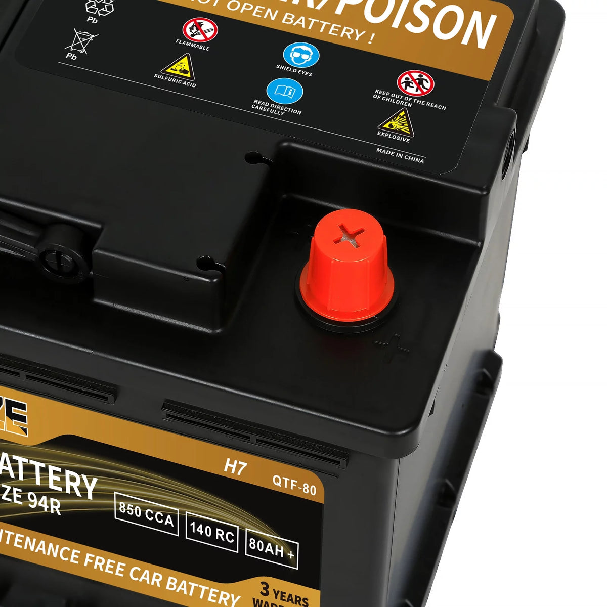 12v 70ah H6 Automotive Battery L7821