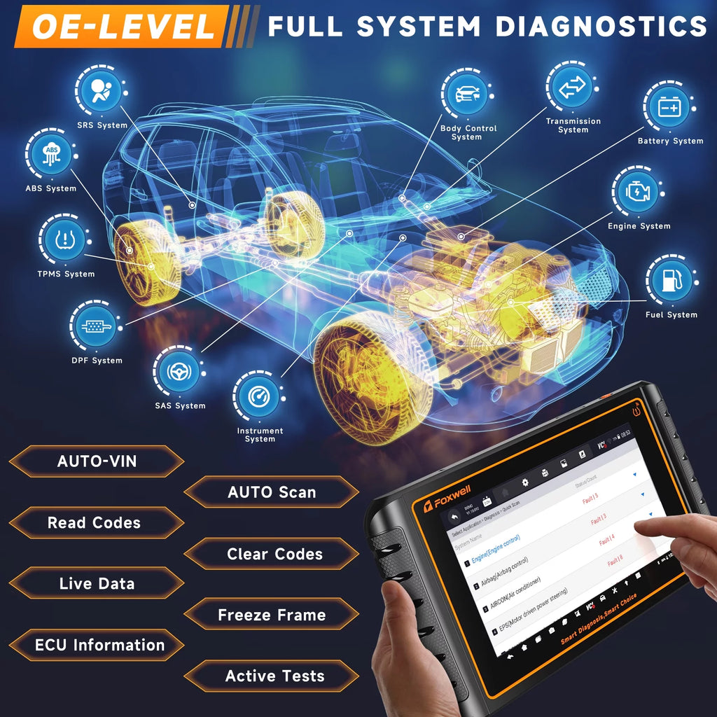 Automotive Bi-directional Diagnostic Scan Tool OBD2 Scanner B300746