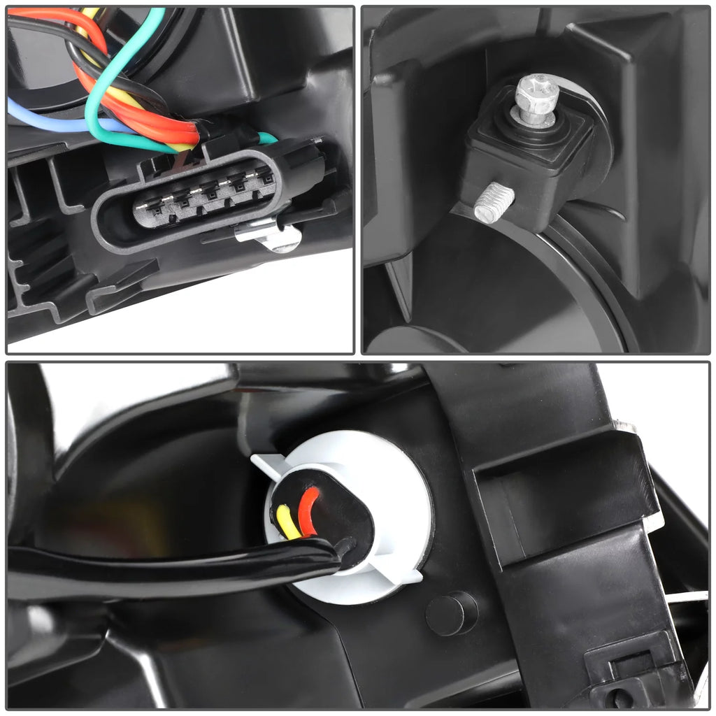 Smoked Housing Clear Corner Headlight Assembly V9429