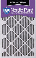 16x20x1 MERV 8 Pleated Carbon AC Furnace Air Filters 6 Pack U8409