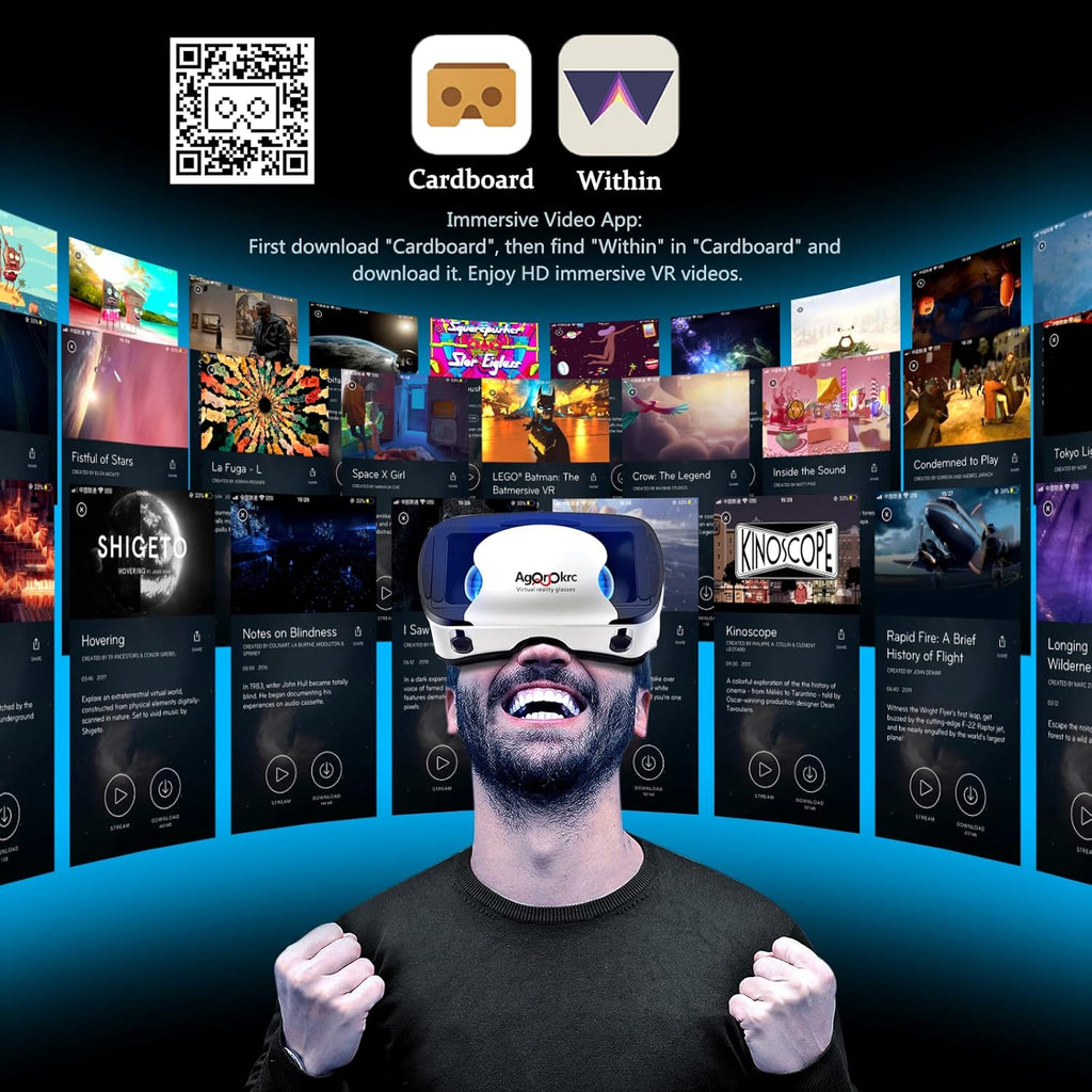 Adjustable 3D VR Headset with Controller I3666