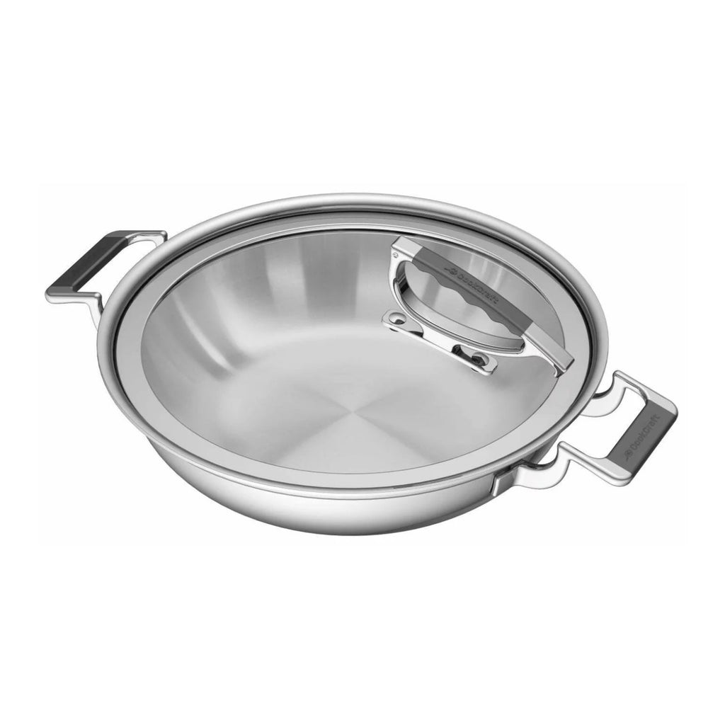 12-Inch Dual Handle Casserole Pan with Glass Lid X827394