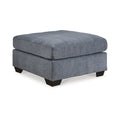 Oversized Faux Wood Accent Ottoman P24659