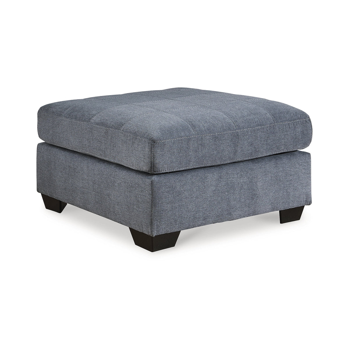 Oversized Faux Wood Accent Ottoman P24659
